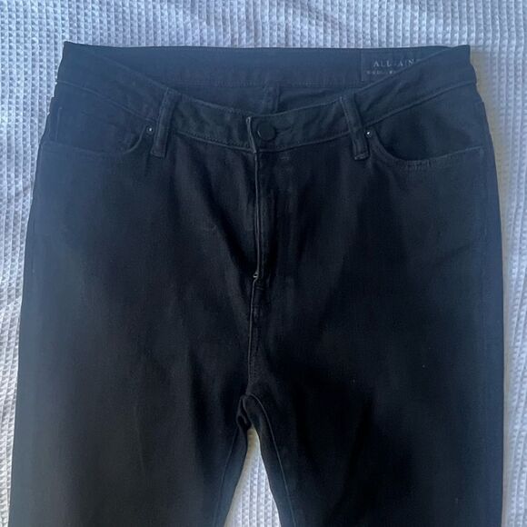 All Saints Eve Ankle  High Waist High Rise Black Skinny Jeans sz 30 - Picture 7 of 9